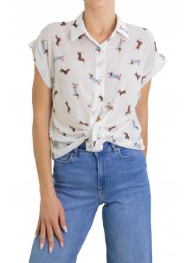 Camicia con bassotti manica corta 